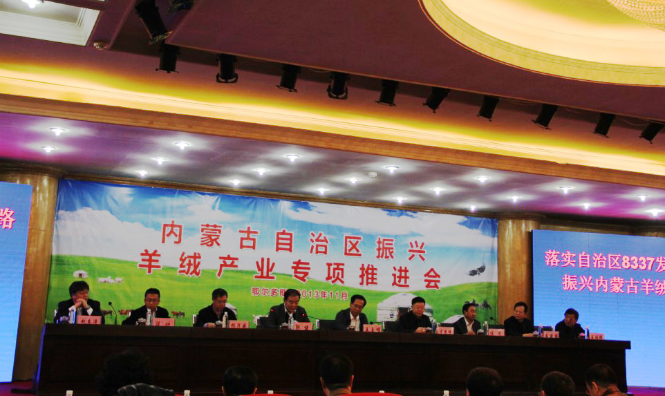 內(nèi)蒙古自治區(qū)振興羊絨產(chǎn)業(yè)專項(xiàng)推進(jìn)會(huì)在鄂爾多斯市隆重召開
